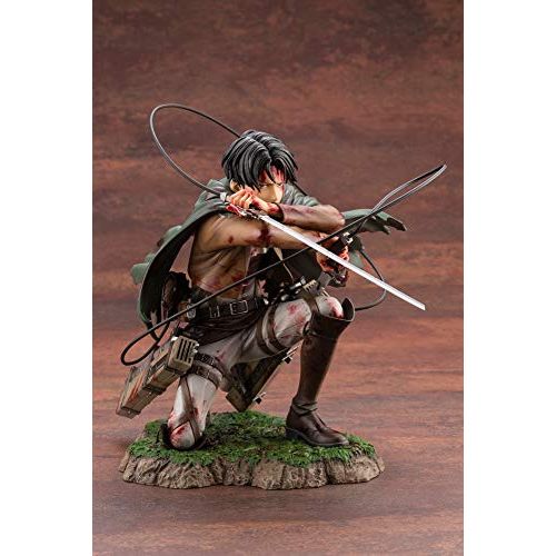 Attack On Titans Levi Ackerman Fighting Blood Figure
