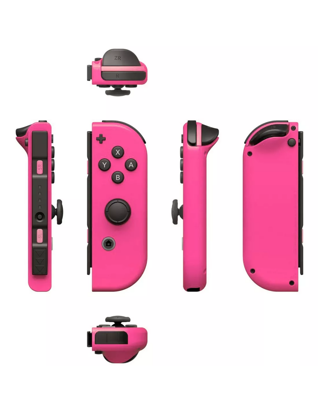 Manette sans fil générique compatible avec Switch - OLED - Rose Neon et Vert Neon
