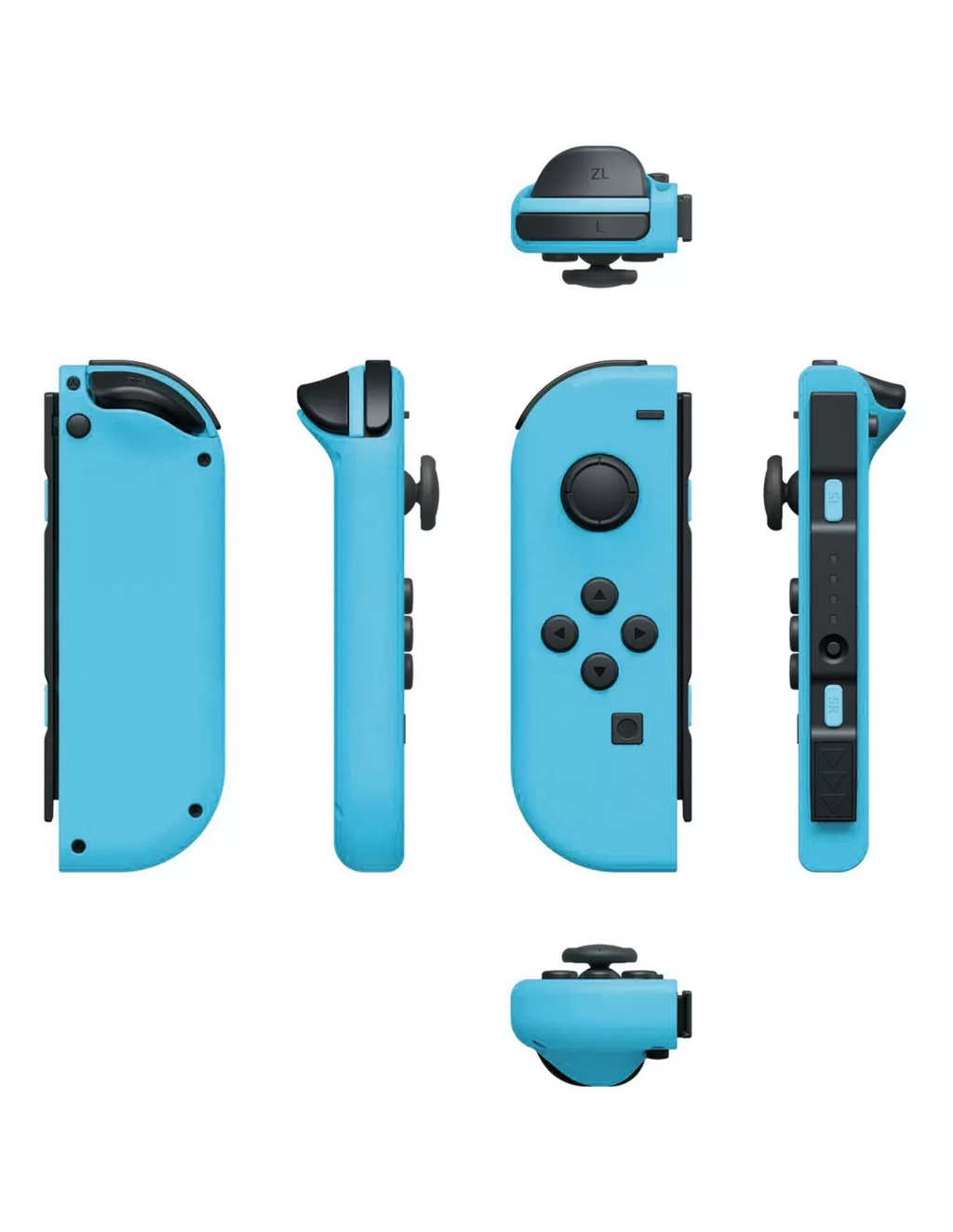 Manette sans fil générique compatible avec Switch - OLED - Rouge Neon et Bleu Neon