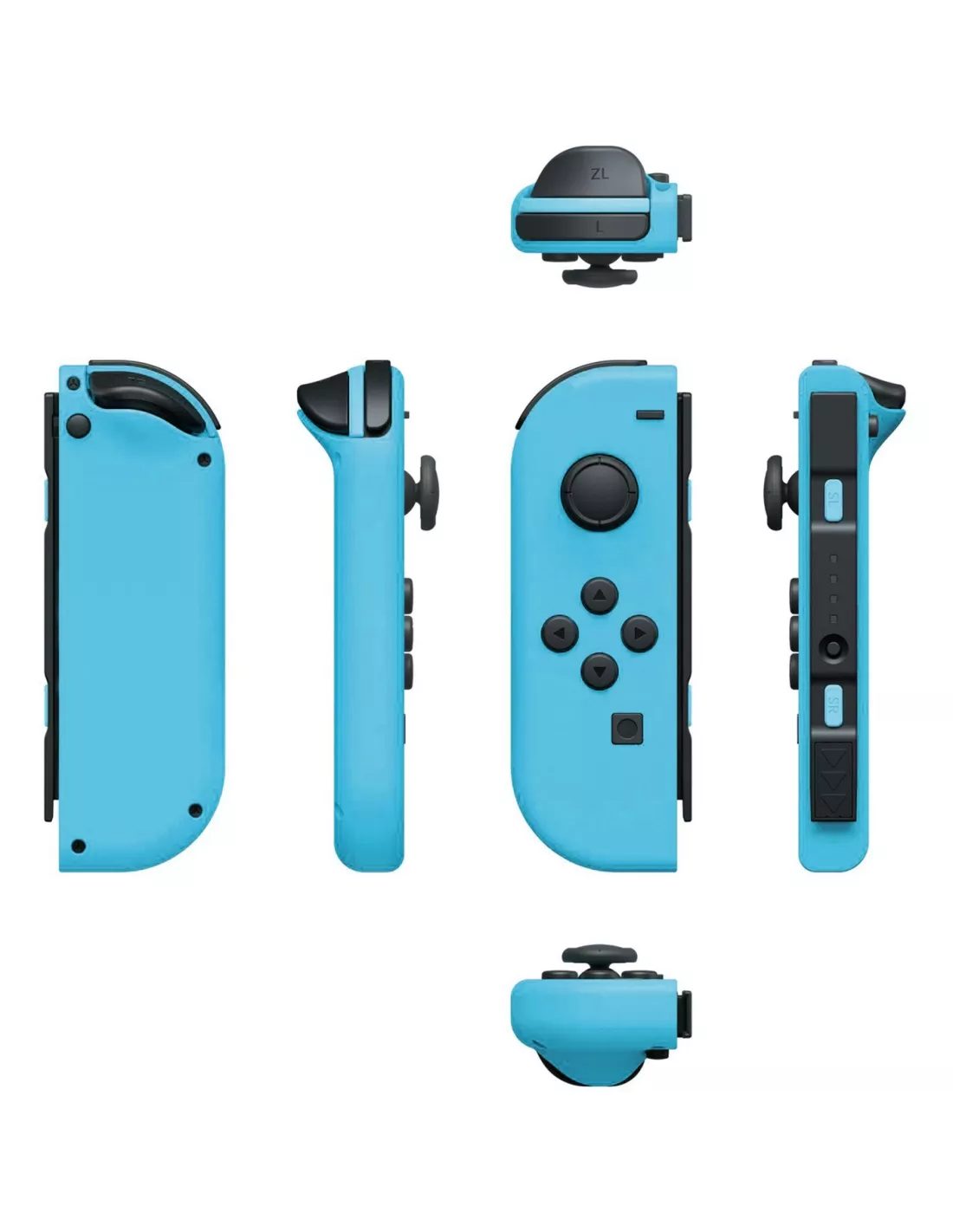 Paire de manettes Joy-Con pour Nintendo Switch - Switch Lite - OLED - Rouge Neon et Bleu Neon