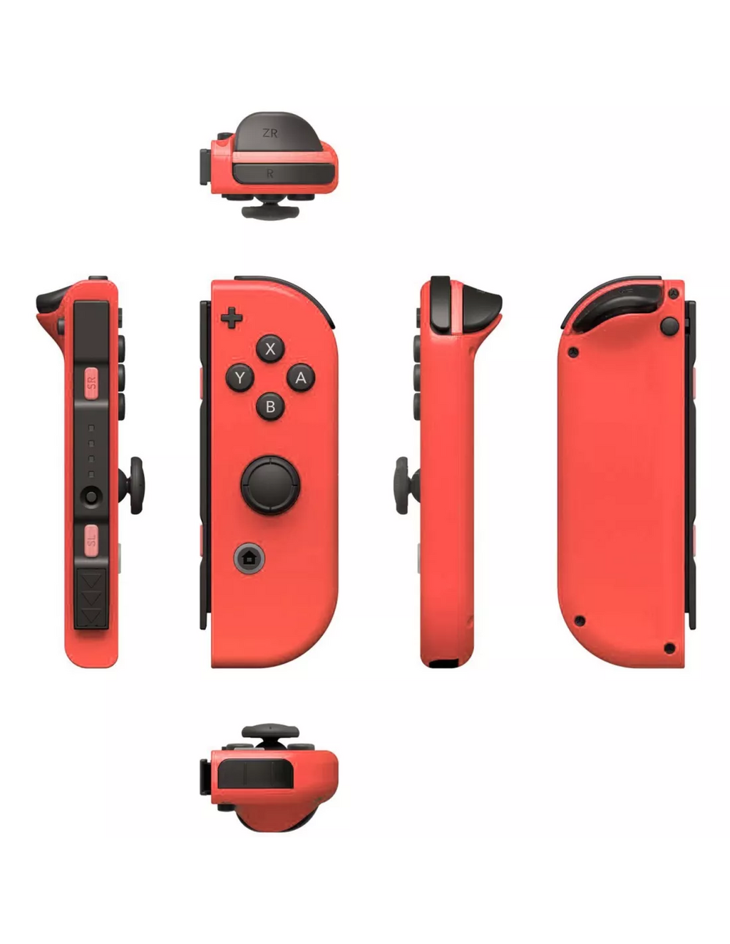 Manette sans fil générique compatible avec Switch - OLED - Rouge Neon et Bleu Neon
